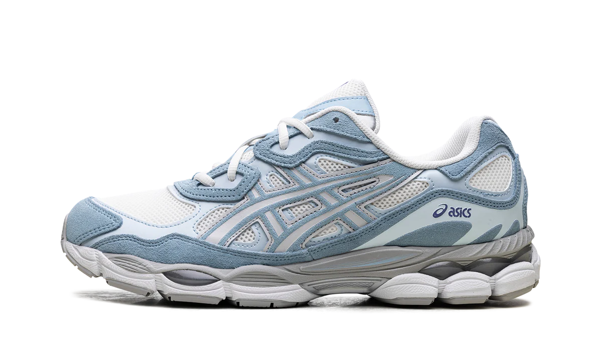Asics Gel-NYC Baskets Homme/Femme – Coloris Cream Arctic Sky – Chaussures de Running Lifestyle
